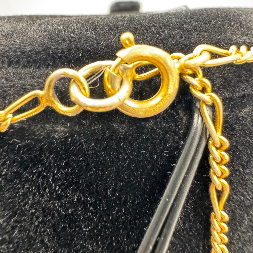 Celine -Vintage Long Gold Necklace with Carriage Pendant - Picture 6 of 6